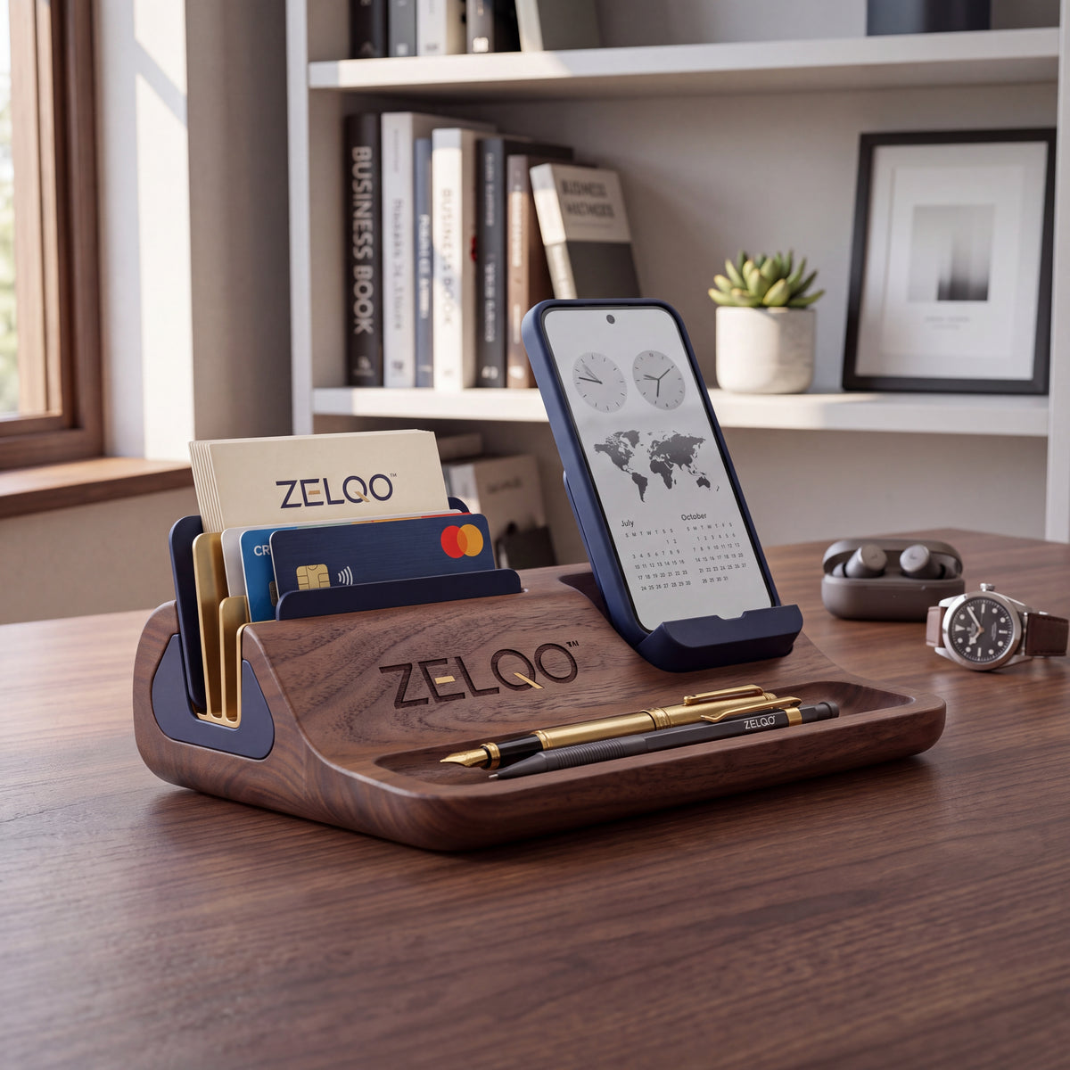 ZELQO™ Levitation Hub ✨ Magnetic Floating Desk Organizer & Pen Dock – Minimalist Non-Electric Desktop Stand
