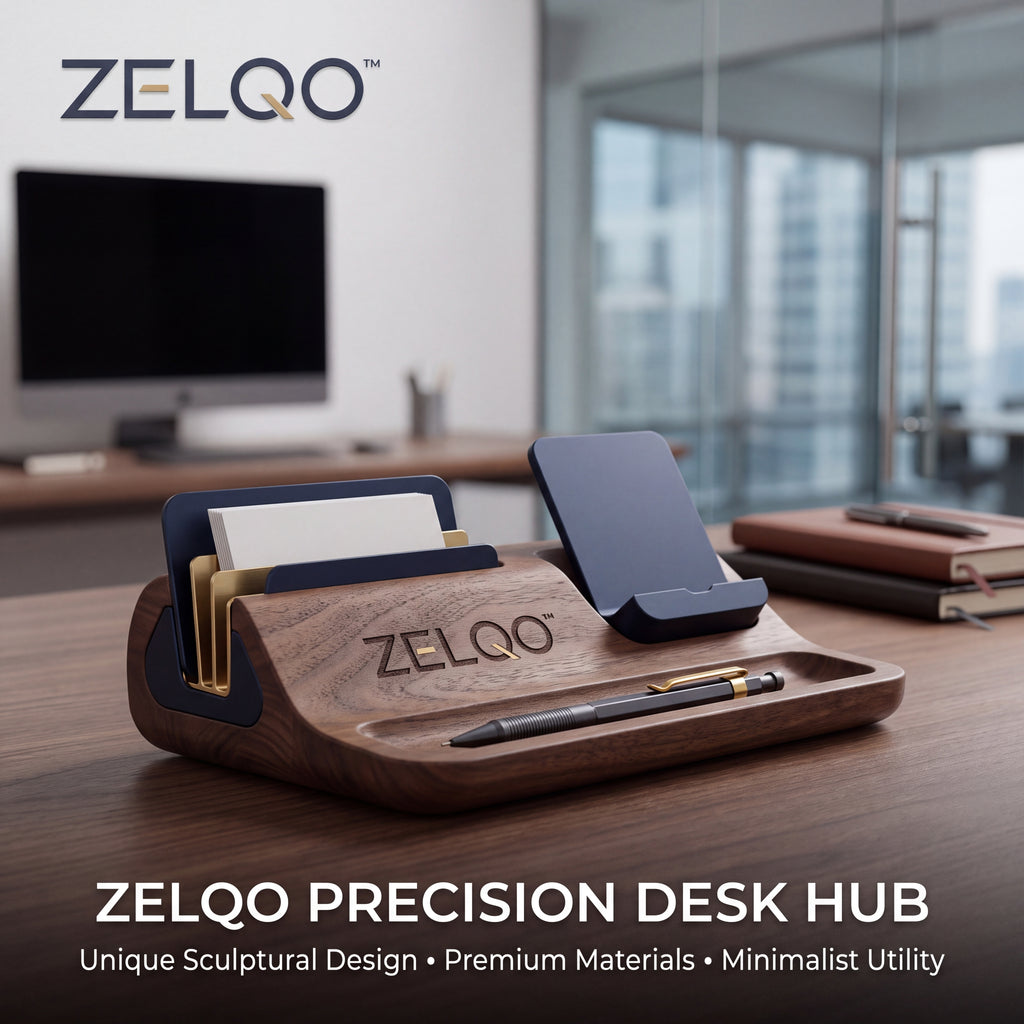 ZELQO™ Levitation Hub ✨ Magnetic Floating Desk Organizer & Pen Dock – Minimalist Non-Electric Desktop Stand